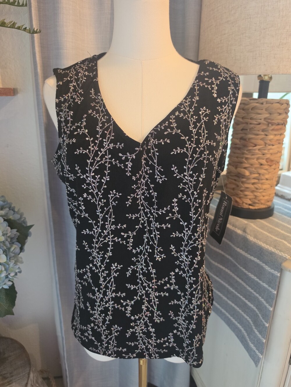 New Vintage Glitter Top